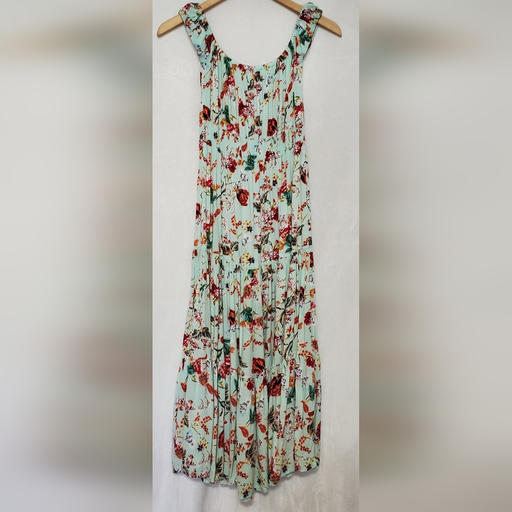 Abel The Label Cottagecore Tiered Maxi Floral Dress Size M